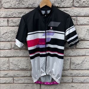 Nalini Women's Black and Pink Cycling Top